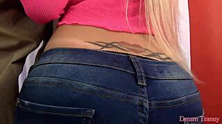 Ts Carol Penelope's Ass Pumps Full Of Cum!