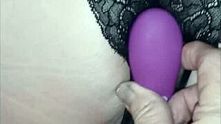 59yo slutwife bent over sawhorse pussy dildoed closeup hidden cam