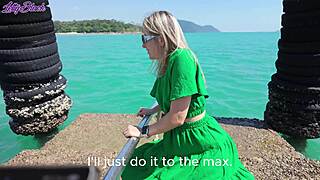Milf's Outdoor Vibrator Walk Turns into Pulsing Orgasm Adventure