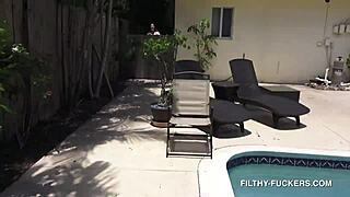 Big tit curvy babe threesome surprise pounding hd