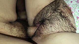 damn, fat sis pussy creampie feels so tight and wet!