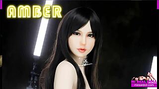 fuck amber 163cm real sex doll with fake tits hard