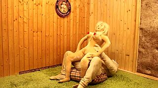 Sex dolls Catalina Valentina and Marsalina take ebony cock turns