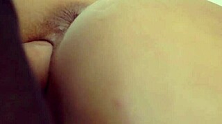 Pretty Japanese princess bends for hardcore doggy pounding