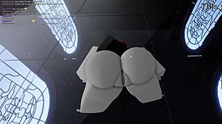 spider-girl trapped in sticky cum from massive cock