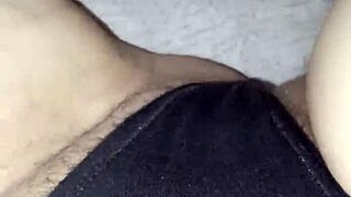 pregnant pussy scented black slips flash
