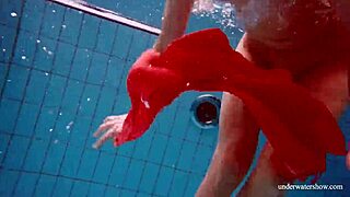 sexy czech babe avenna swims nude showing tight wet pussy underwater