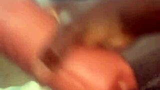 Muscular huge black dick creams throat toy bold