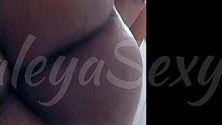 huge natural tits latina model naked shower slow motion closeup