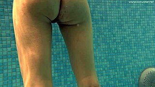 hottest petite russian teen irina's small tits underwater tease
