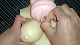 Trio kissy dolly close up vagina anal creampie desk domination toys