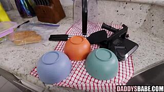 fixing up that messy young brunette with strict discipline