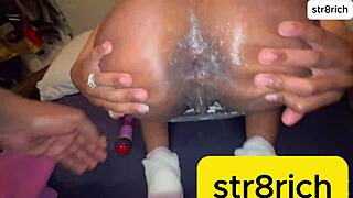 delivery slut bends over gaping ass for deep anal pounding