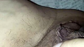 pregnant pussy scented black slips flash