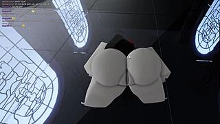 spider-girl trapped in sticky cum from massive cock