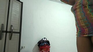 18-Year-Old Latina Dances Seductively for Boyfriend on Video Call