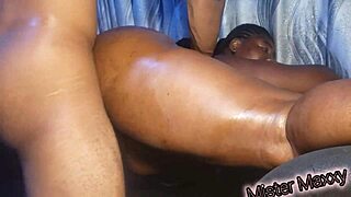 ebony teen 18+ bounces big ass on monster bbc