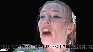 madi collins as slutty mermaid fucks seaman wildly in vr cosplay office chaos