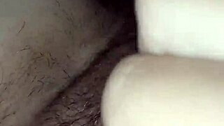 pregnant pussy scented black slips flash