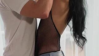 dane jones' sexy asian milf pussy devoured in fishnet bodysuit