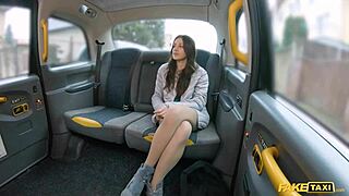 fake taxi shy brunette wants pussy fuck after cab drop-off