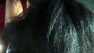 playing with boyfriend's thick black cock