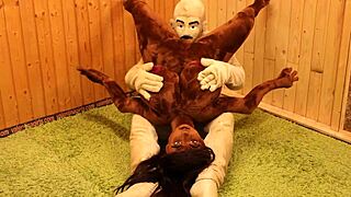 Sex dolls Catalina Valentina and Marsalina take ebony cock turns