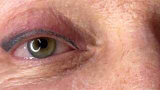 Mature Lady Takes Huge Face Cum Load Right On Her Eyes Closeup