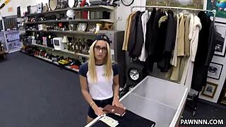 desperate babe pays pawn debt with creampie sex for cash