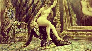 vintage erotic art seduction scenes