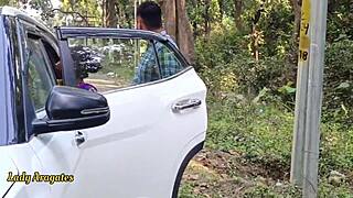 Holy Shit! Caught Busty Desi Bent Over for Outdoor Doggystyle Anal Pounding!