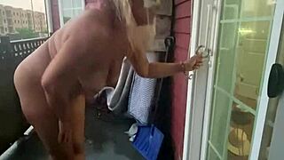 locked out naked humiliated publicly 😳🔒