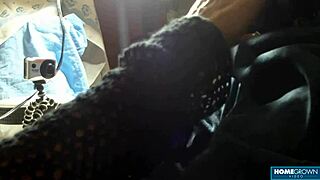 Busty granny deepthroats small cock craving thick cum load