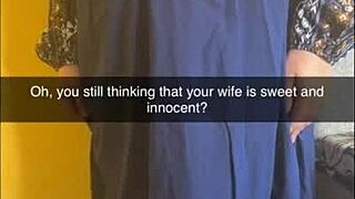 Shy chubby wife corrupted into creampie breeding gangbang slut now!