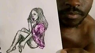 thinking of romantic women sketching worship