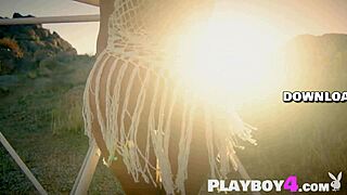 Petite Blonde Milf Emma Hix Outdoor Nude Posing