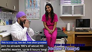 Dr Tampa examines neighbor Misty Addams in gyno fetish