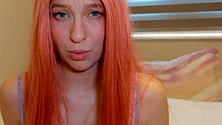 Helping Tired Redhead Curvy Babe To Bed Creampie