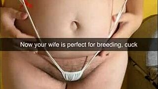 Shy chubby wife corrupted into creampie breeding gangbang slut now!