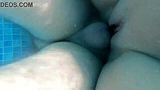Huge Tits Mature Blonde Deepthroats In Outdoor Pool Holiday Fuck