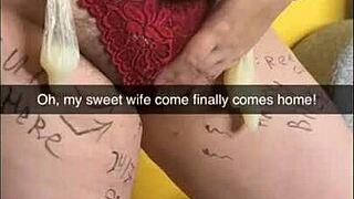 Shy chubby wife corrupted into creampie breeding gangbang slut now!