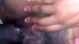 wet ebony teen pussy glistens ready for monster bbc pounding!