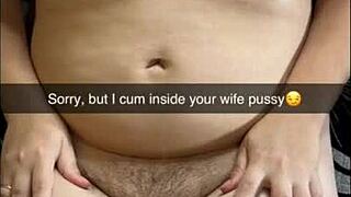 Shy chubby wife corrupted into creampie breeding gangbang slut now!