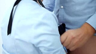 nurse boldly milks huge cock prostate for sperm explosion