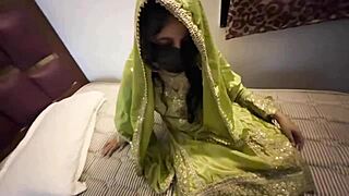 Indian wife bent over for hardcore doggystyle pounding and deep pussy fucking!