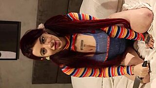 Halloween Fuck Doll Bride Craves Curvy Creampie Action!