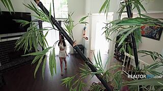 Petite Asian slut pov hardcore pussy pounding heats up private housewarming sex fest