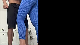 coach, my yoga leggings ass makes your monster cock throb hard