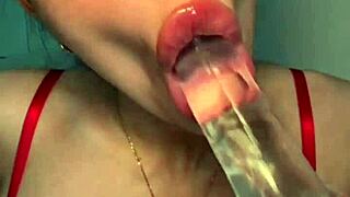 Slutty British Girlfriend Horny Webcam Dildo Solo Toy Play