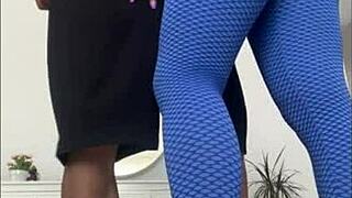 coach, my yoga leggings ass makes your monster cock throb hard